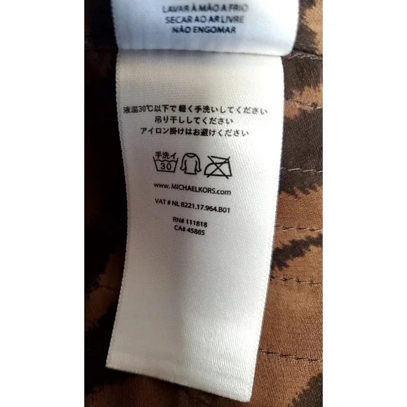 MICHAEL Michael Kors Skirt 2 Animal Print Ruffle Flirty Brn/Blk Tiers/Gather 3D - Picture 11 of 11